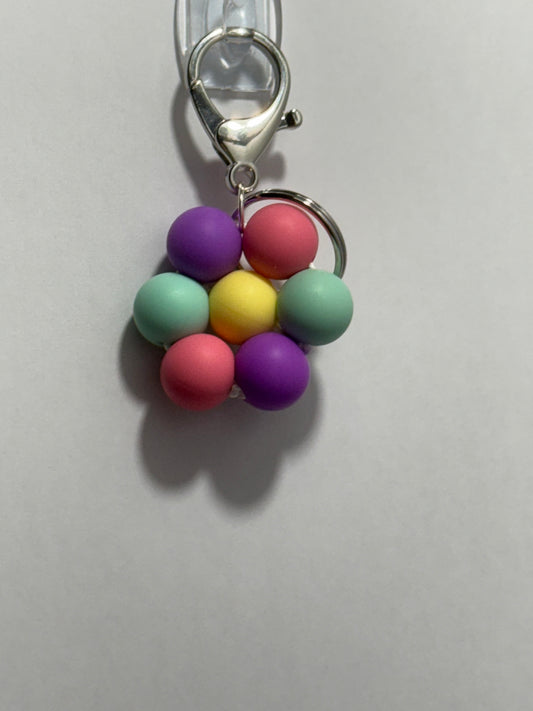 Flower key ring